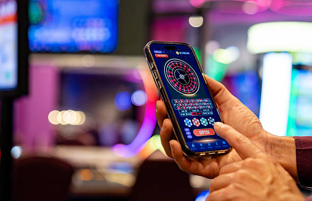 Roulette table with professional dealer